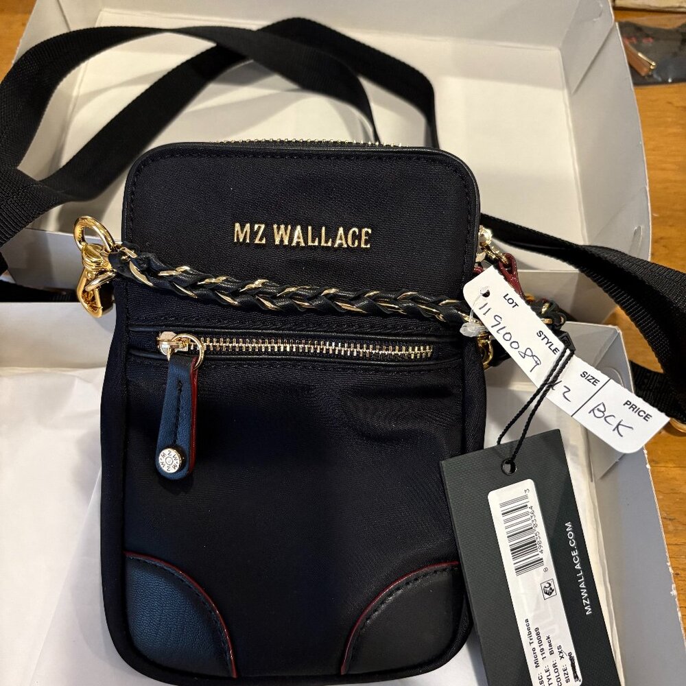 MZ Wallace Black Micro Mini Crossbody